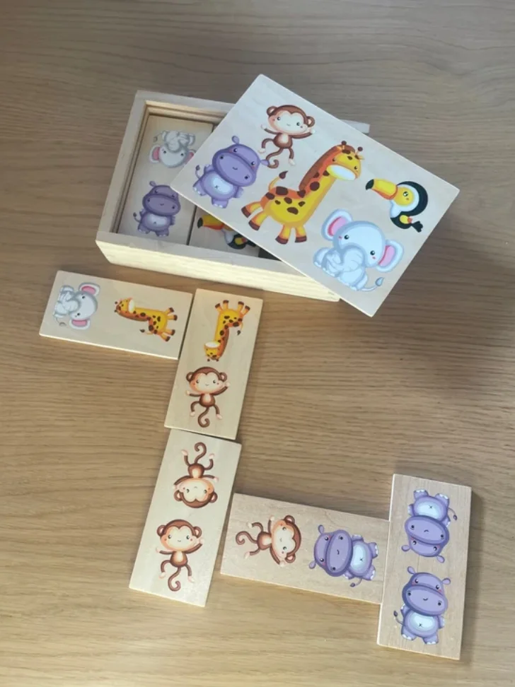 Jeux Domino en bois Playtive